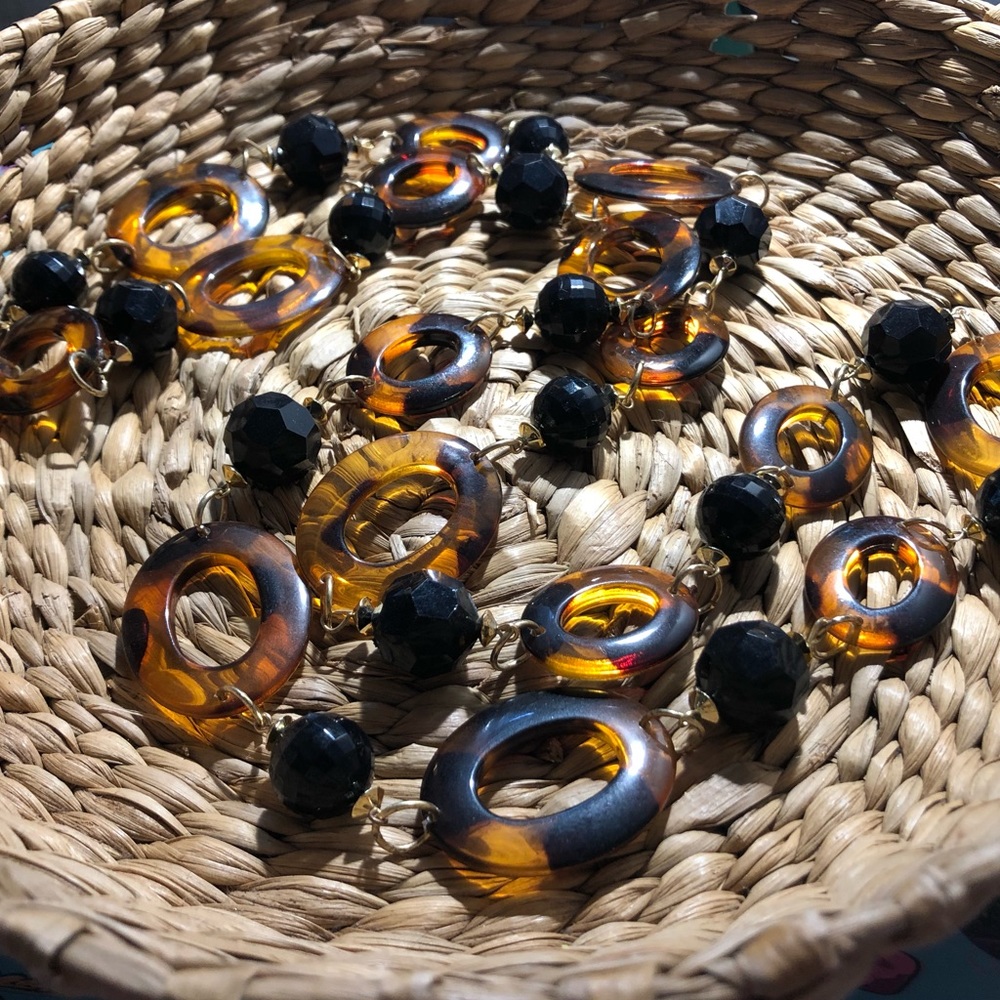 18” Acetate Tortoise Shell Necklace